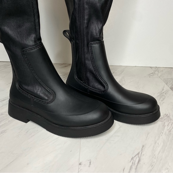 Jeffrey Campbell Black Over The Knee Boot 8 - Picture 12 of 15